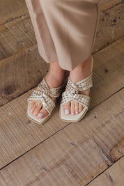 Sandalias Glacé Beige