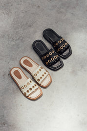 Latte Sandals Negra